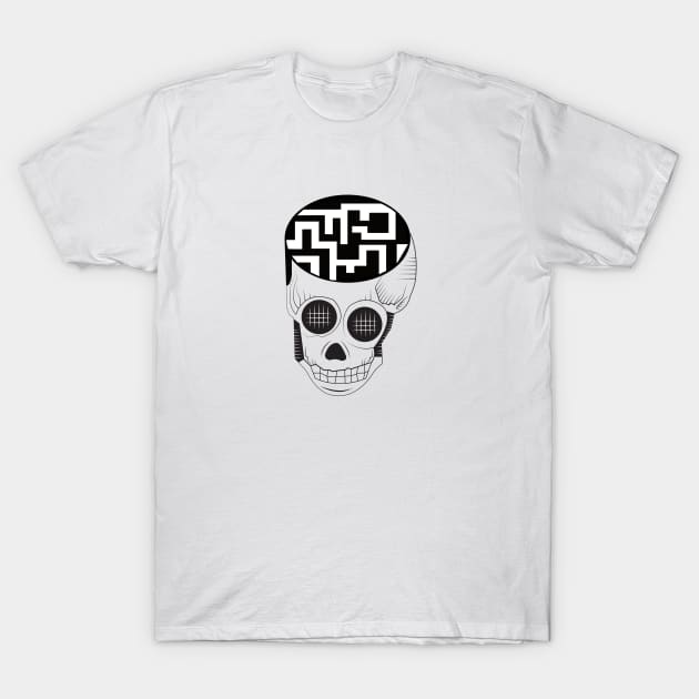 Skull Maze T-Shirt by GroundedEarth92